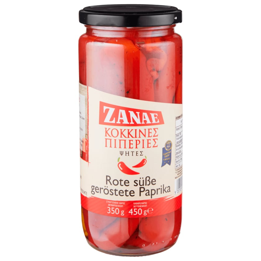 Zanae Rote süße geröstete Paprika 350g